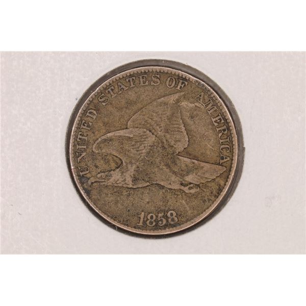1858 FLYING EAGLE CENT (LARGE LETTER)