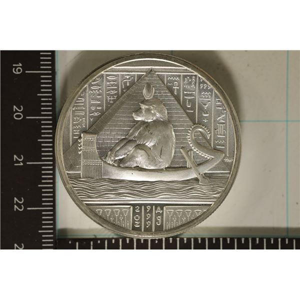2 TROY OZ. .999 FINE SILVER THOTH EGYPTIAN GOD