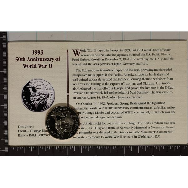 1993-P US PROOF 50TH ANNIVERSARY OF WWII HALF