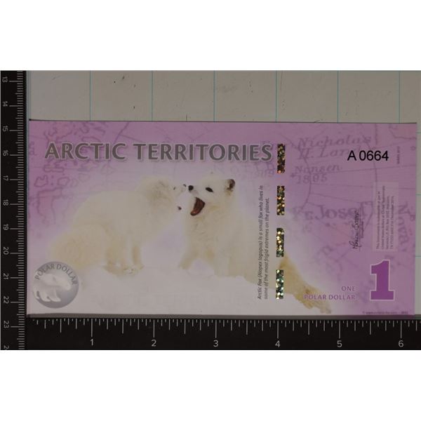 2012 ARCTIC TERRITORIES POLYMER 1 POLAR DOLLAR