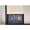 Image 2 : 1974 IKE SILVER DOLLAR UNC (BLUE PACK) AND