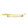 Image 5 : Tiffany & Co. 14K Yellow Gold Detailed Flared Textured Curved Leaf Pin Brooch