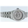 Image 5 : Rolex Ladies Quickset Sapphire Stainless Steel Grey Diamond Lugs Datejust Wristw