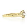 Image 5 : Antique Victorian 14k Gold 0.82 ctw Old Cushion Diamond Solitaire Engagement Rin