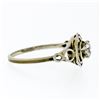 Image 6 : Antique Art Deco 14k White Gold.35 ctw European Diamond Solitaire Engagement Rin