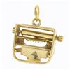 Image 2 : Vintage 14k Yellow Gold Mechanical Detailed Typewriter Collectible Charm Pendant
