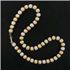 Image 5 : 18k Tri Color Gold 15.5" Brushed Finish Ball Bead on a Gold Link Chain Necklace