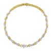 Image 3 : Vintage McTeigue & Co. Platinum & 18K Gold 14.1 ctw Marquise Diamond 16" Necklac