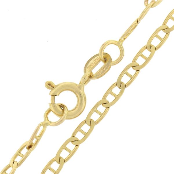 Vintage 14K Gold Round Light Green Jade w/ Chinese Symbol Medallion Disc Pendant