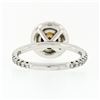 Image 7 : 18k Gold 1.56 ctw GIA Fancy Orange Brown Diamond Solitaire Halo Engagement Ring