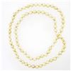 Image 3 : Classic 30" Long 8-8.5mm Round Cultured Pearl Single Strand Slip On Necklace