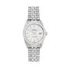 Image 2 : Rolex Mens Stainless Steel 36MM Silver Index White Gold Bezel Datejust Wristwatc