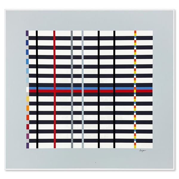 Hommage du Mondrian (Light Blue) by Agam Yaacov