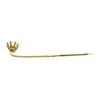 Image 2 : White Crystal Stick Pin - Yellow Gold Plated