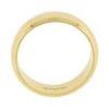 Image 5 : Unisex Classic 14K Gold 6mm Wide Plain Dome Polished Stackable Wedding Band Ring