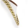 Image 2 : Italian UnoAErre Solid 14k Yellow Gold Wide Interlocking Link Statement Necklace