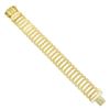 Image 7 : Vintage Italian 18K Gold Repousse Work w/ Floral Center Wide Strap Bracelet