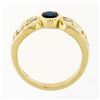 Image 8 : Trevi 18k Yellow Gold 1.90 ctw Oval Sapphire & Baguette Diamond Ring
