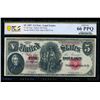 Image 1 : 1907 $5 Legal Tender Note PCGS 66PPQ