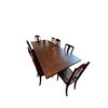 Image 2 : Ethan Allen Dining Table With 2 Leaves & 9 Chairs