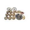 Image 1 : 30pcs Of Royal Albert "Silver Birch", Royal Abert American Beauty Glued Flower Pot, & Blue/White Pla