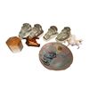 Image 1 : Assorted Home Décor: 2 Glass Horse Head Bookends, Fairy In Moonlight Bowl, Porcelain Horse, & More