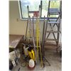 Image 8 : Assorted Tools, Ladder, Chimney Cleaner Fertilizer, Makita Drill, Tables, & More