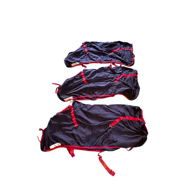 3 Spring/Fall Medium Size Horse Blankets