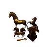 Image 2 : 6pcs Of Brass Horse Collectibles: Bookends, Shoe Horn, & Statues