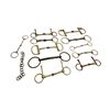 Image 2 : 11 Assorted Horse Snaffle D Ring Bits