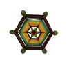 Image 1 : Vintage Hand Woven "Eye Of God" Wall Art