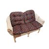 Image 2 : White Wicker Patio Loveseat