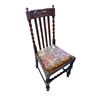 Image 2 : Vintage Barley Twist Drop Leaf Table With 5 Ornately Carved Barley Twist Chairs