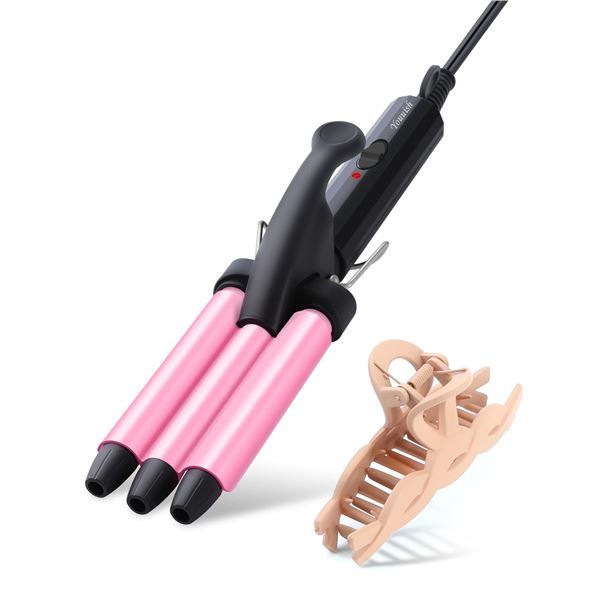 NEW YOUUISH MINI THREE BARREL CURLING IRON