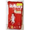 Image 1 : NEW 33 PAK HUGGIES LITTLE SNUGGLERS SIZE 1 DIAPERS
