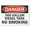 Image 1 : NEW DANGER 500 GALLON DIESEL TANK SMART SIGN