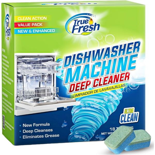 NEW 18 TABLES TRUE FRESH DISHWASHER MACHINE CLEAN