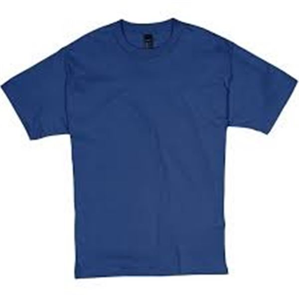 NEW HANES MEDIUM BLUE T SHIRT