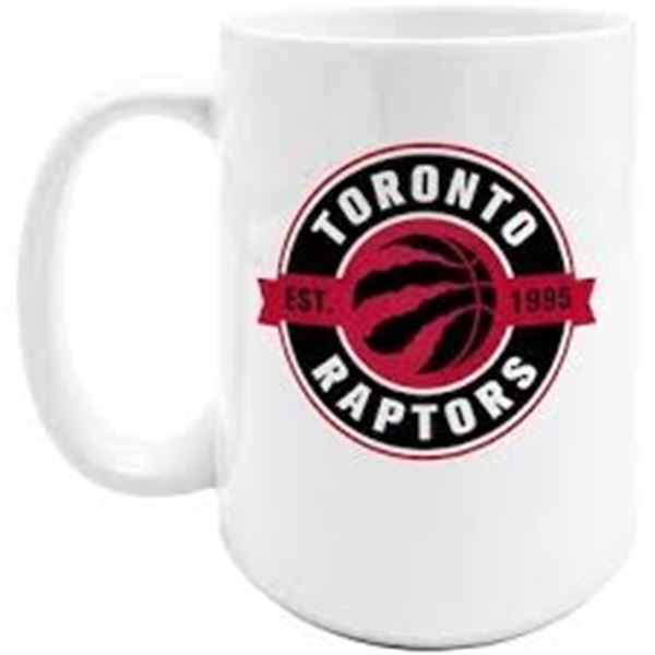 BRAND NEW 14 OZ TORONTO RAPTORS WHITE MUG