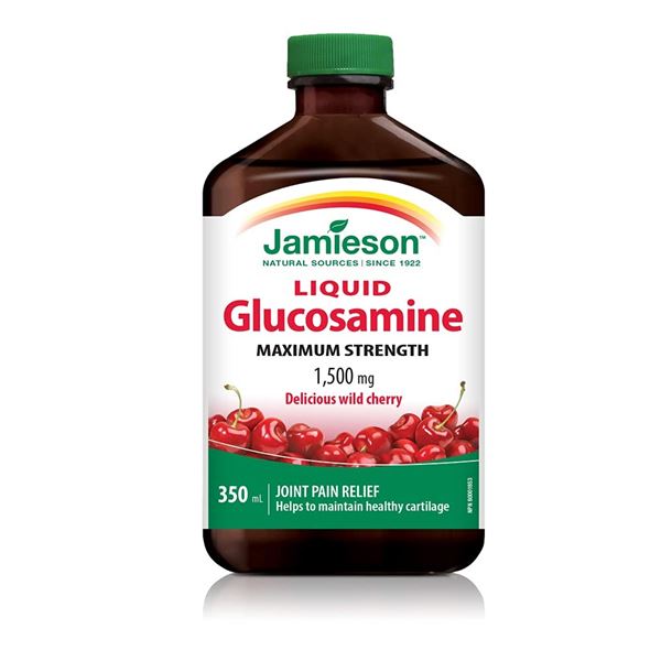NEW 350ML JAMIESON LIQUID GLUCOSAMINE WILD CHERRY