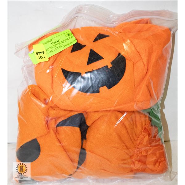 NEW HALLOWEEN PUMPKIN CANDY BAG W SMALLER BAG