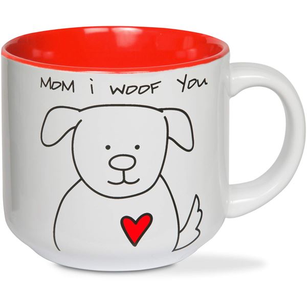 BRAND NEW 18 OZ BLOBBY DOG MOM MUG