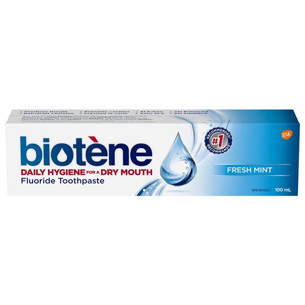 NEW 100ML BIOTENE FLUORIDE TOOTHPASTE