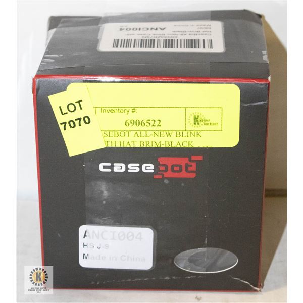 NEW CASEBOT ALL-NEW BLINK CASE WITH HAT BRIM-BLACK