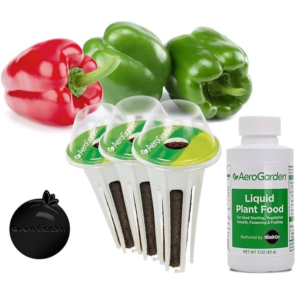 NEW 3 POD KIT AERO GARDEN BELL PEPPER