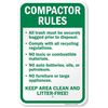 Image 1 : NEW COMPACTOR RULES SIGN