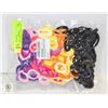 NEW 200 PIECES HAIR TIES KIDS COLORFUL HAIR ELASTI
