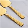 Image 1 : NEW PIE SERVER STAINLESS STEEL GOLD