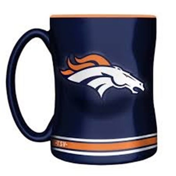 BRAND NEW 14 OZ DENVER BRONCOS COFFEE MUG