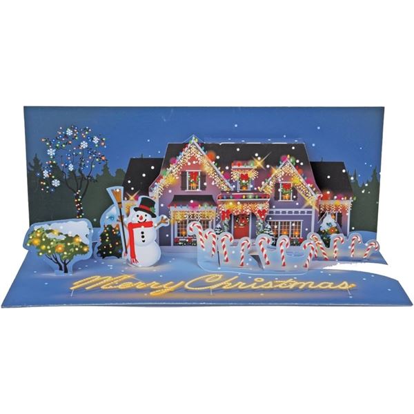 BRAND NEW PANORAMICS POP-UP CARD HOLIDAY LIGHTS